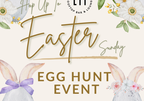 A poster for an Easter Sunday Egg Hunt event at 