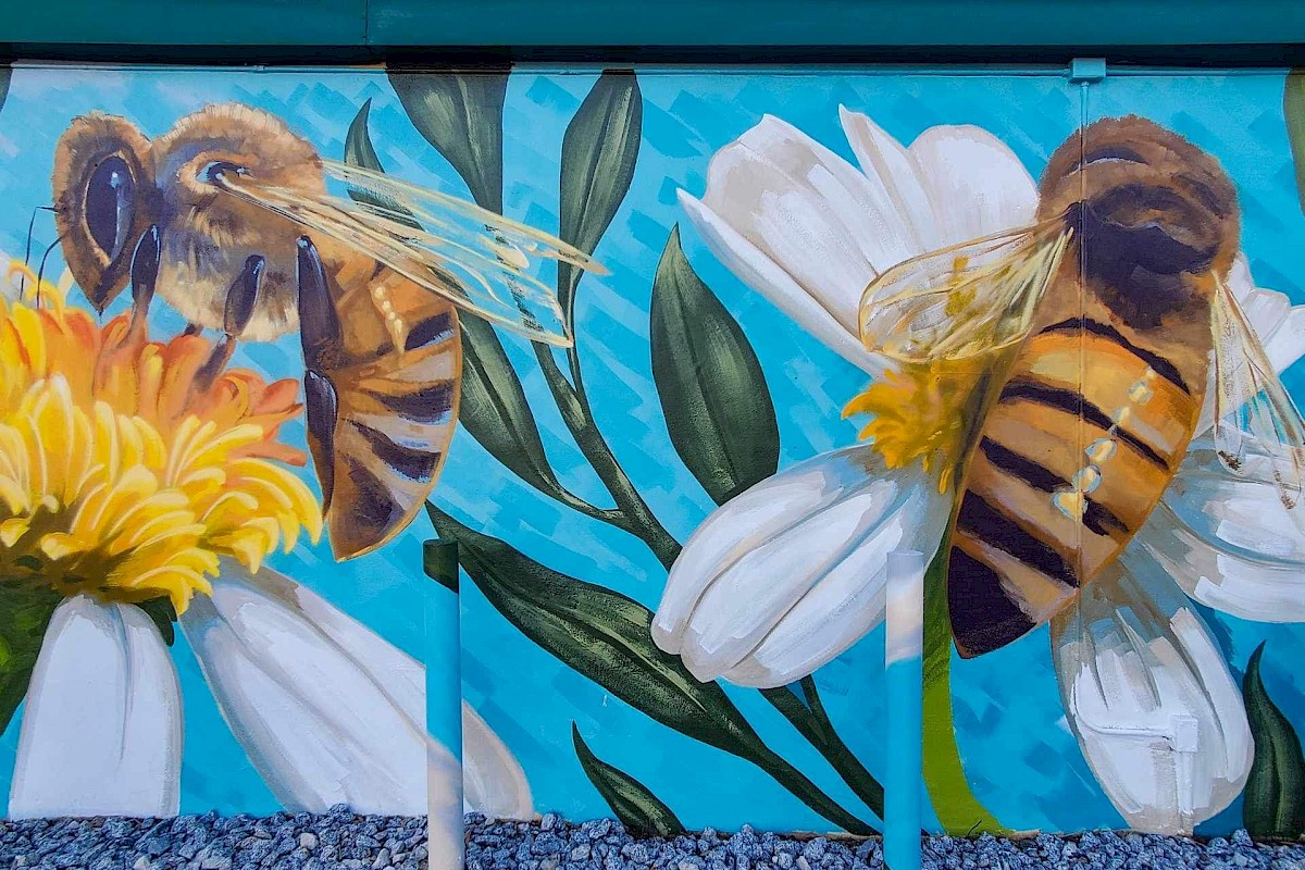 Mural art of Bees