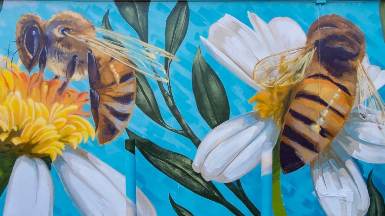 Mural art of Bees